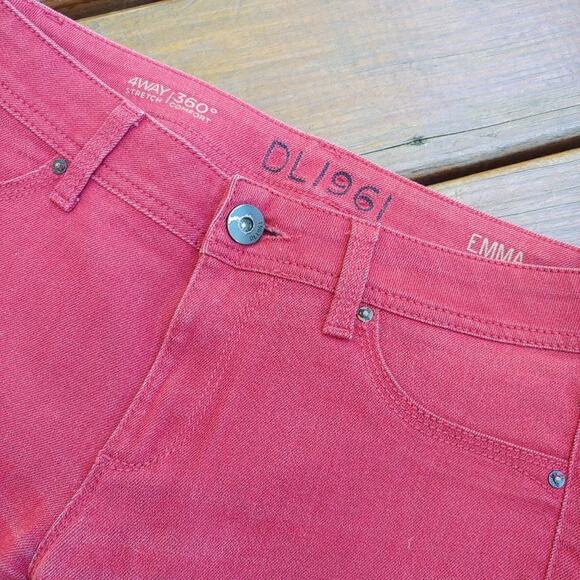 DL1961 Emma Tobasco Red Jean Leggings, 28 - Picture 13 of 13